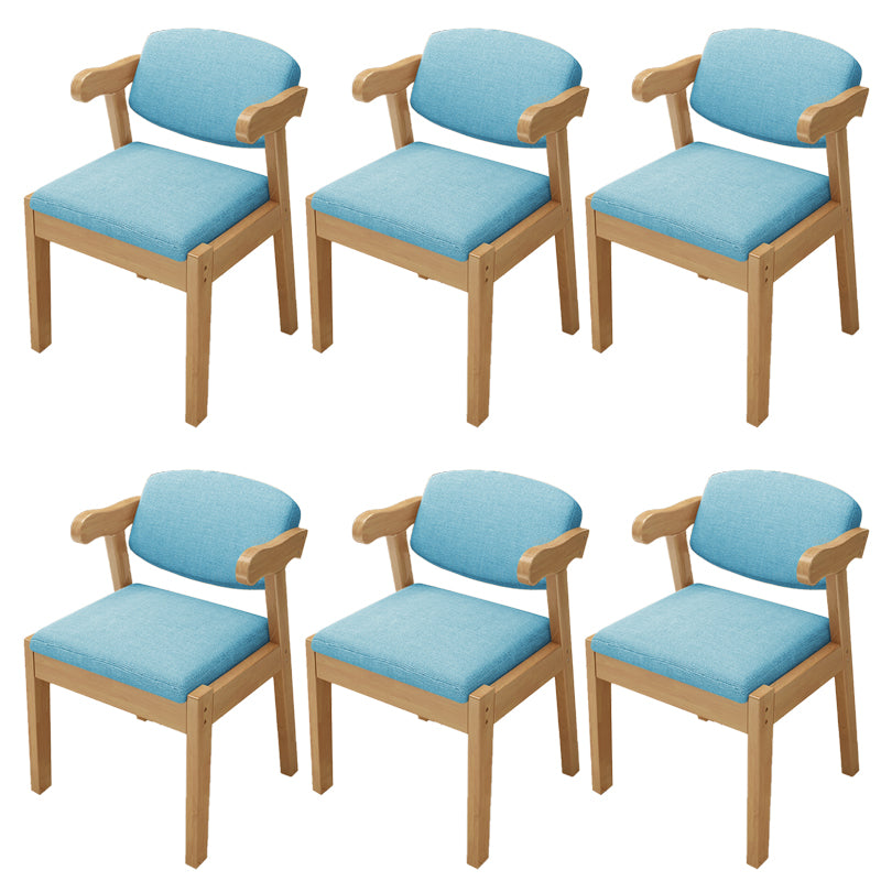 Open Back Arm Chairs Upholstered Dining Chairs for Dining Room