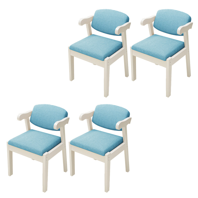 Open Back Arm Chairs Upholstered Dining Chairs for Dining Room