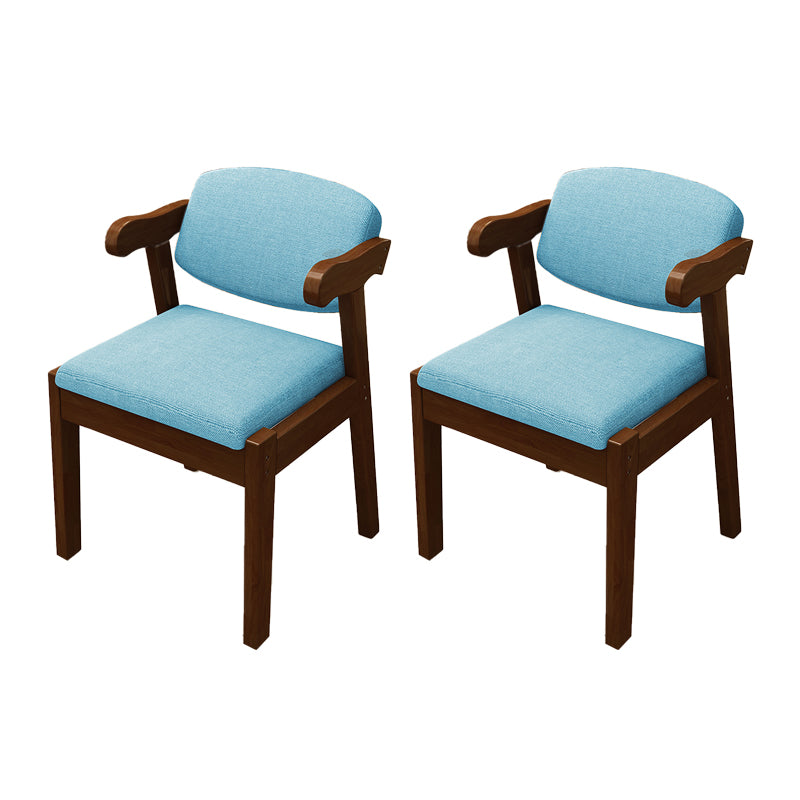 Open Back Arm Chairs Upholstered Dining Chairs for Dining Room