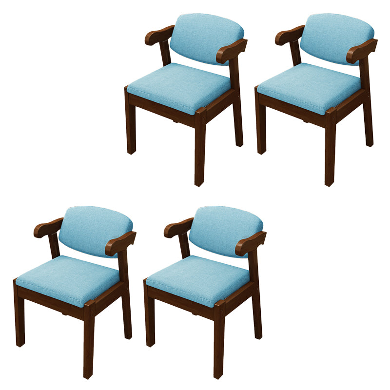 Open Back Arm Chairs Upholstered Dining Chairs for Dining Room