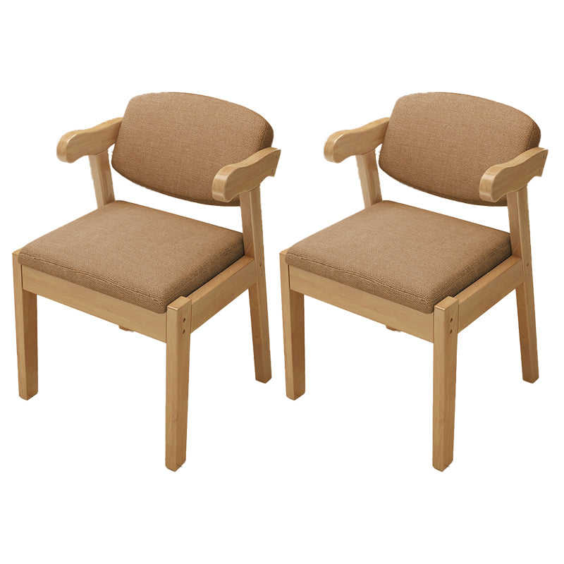 Open Back Arm Chairs Upholstered Dining Chairs for Dining Room