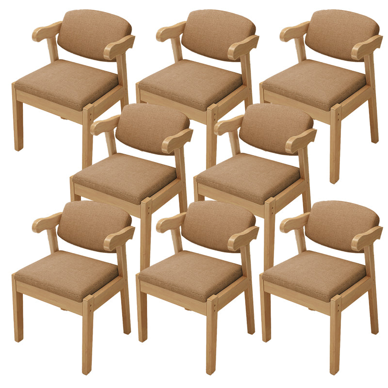 Open Back Arm Chairs Upholstered Dining Chairs for Dining Room