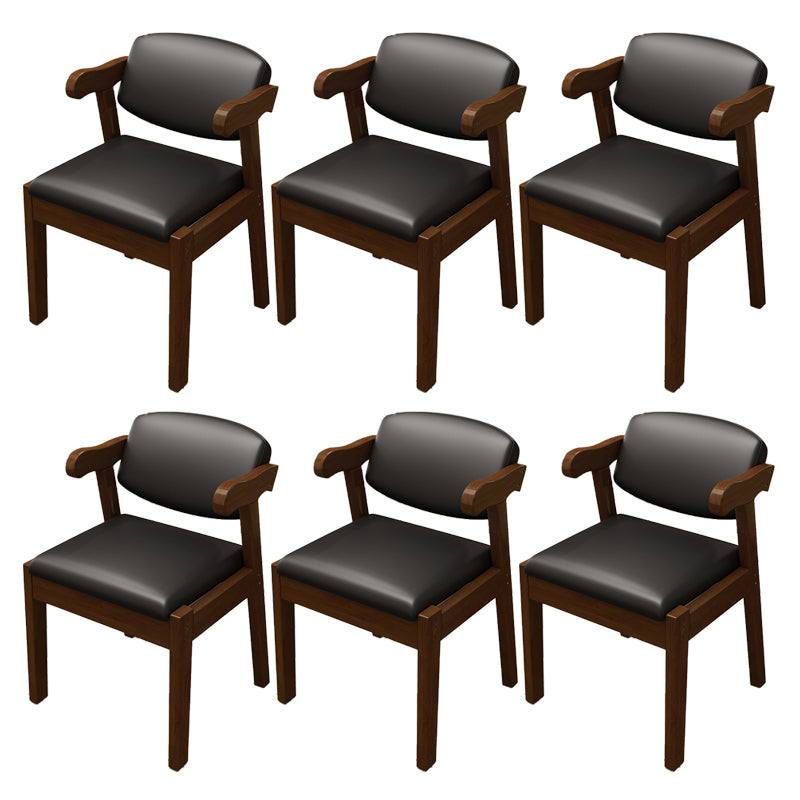 Open Back Arm Chairs Upholstered Dining Chairs for Dining Room