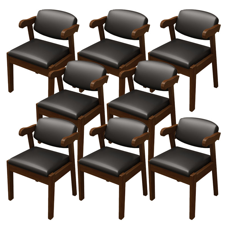 Open Back Arm Chairs Upholstered Dining Chairs for Dining Room