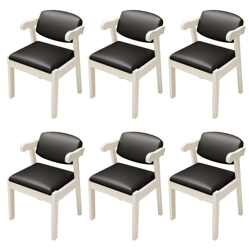 Open Back Arm Chairs Upholstered Dining Chairs for Dining Room