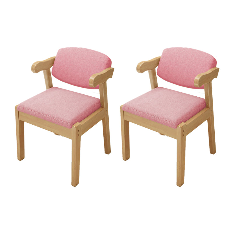 Open Back Arm Chairs Upholstered Dining Chairs for Dining Room