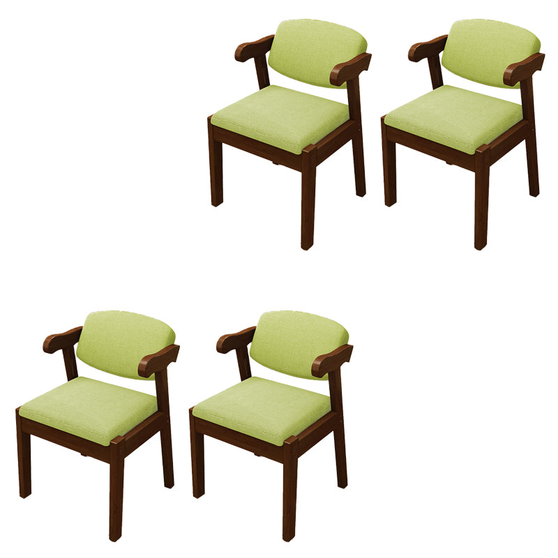 Open Back Arm Chairs Upholstered Dining Chairs for Dining Room