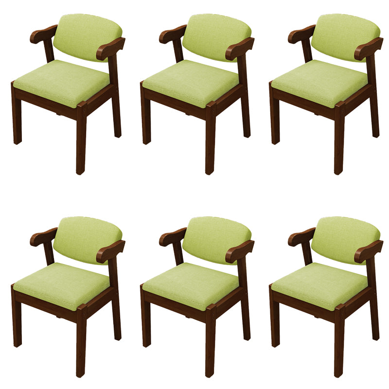 Open Back Arm Chairs Upholstered Dining Chairs for Dining Room