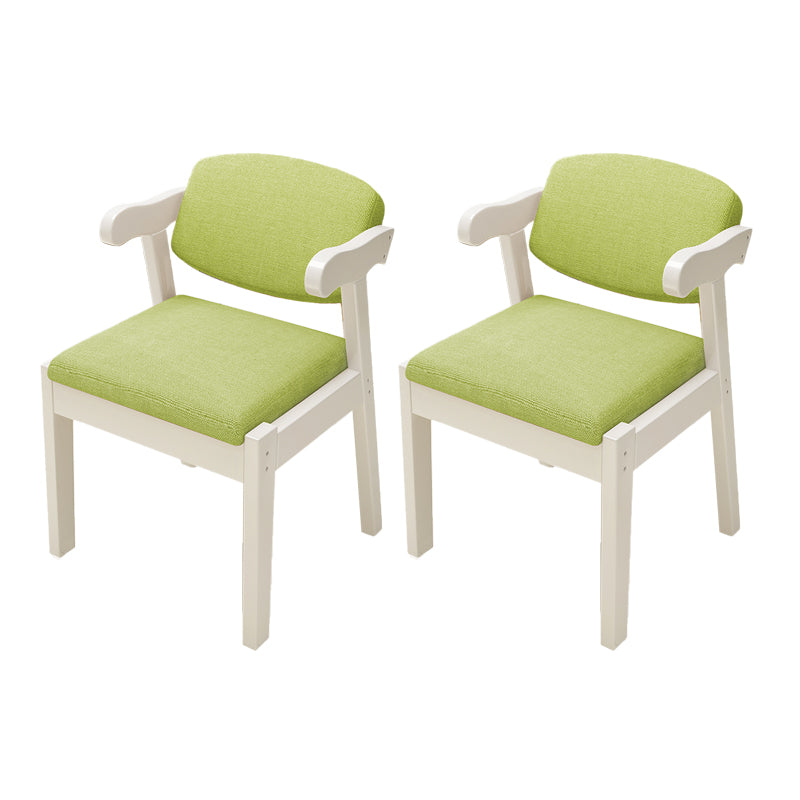 Open Back Arm Chairs Upholstered Dining Chairs for Dining Room