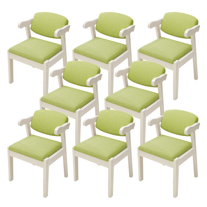 Open Back Arm Chairs Upholstered Dining Chairs for Dining Room