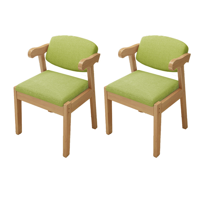 Open Back Arm Chairs Upholstered Dining Chairs for Dining Room