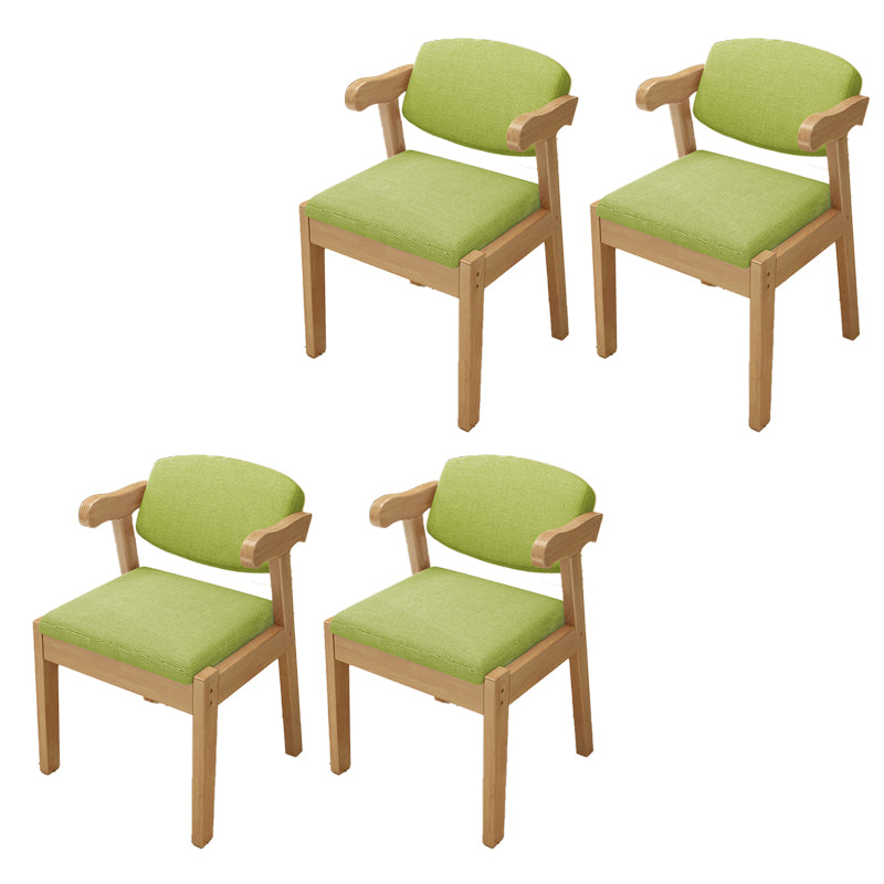 Open Back Arm Chairs Upholstered Dining Chairs for Dining Room