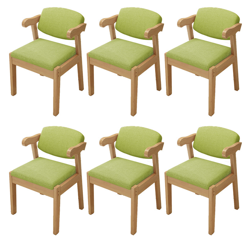 Open Back Arm Chairs Upholstered Dining Chairs for Dining Room