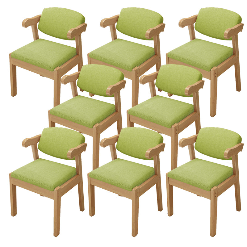 Open Back Arm Chairs Upholstered Dining Chairs for Dining Room