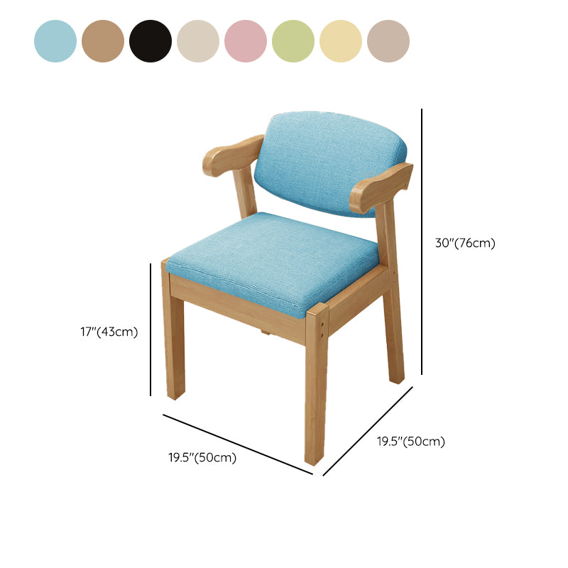 Open Back Arm Chairs Upholstered Dining Chairs for Dining Room