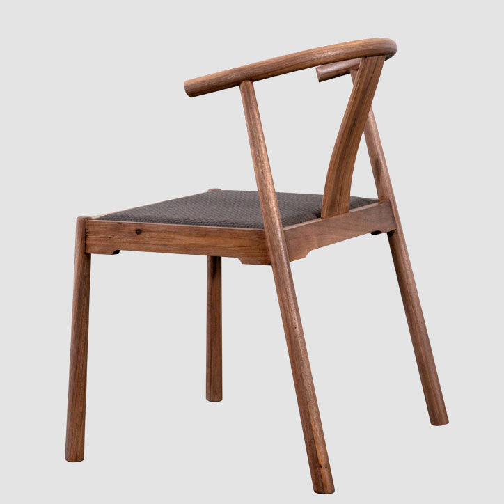 Traditional Dining Arm Chair Indoor Solid Wood Dining Chair with Upholstered