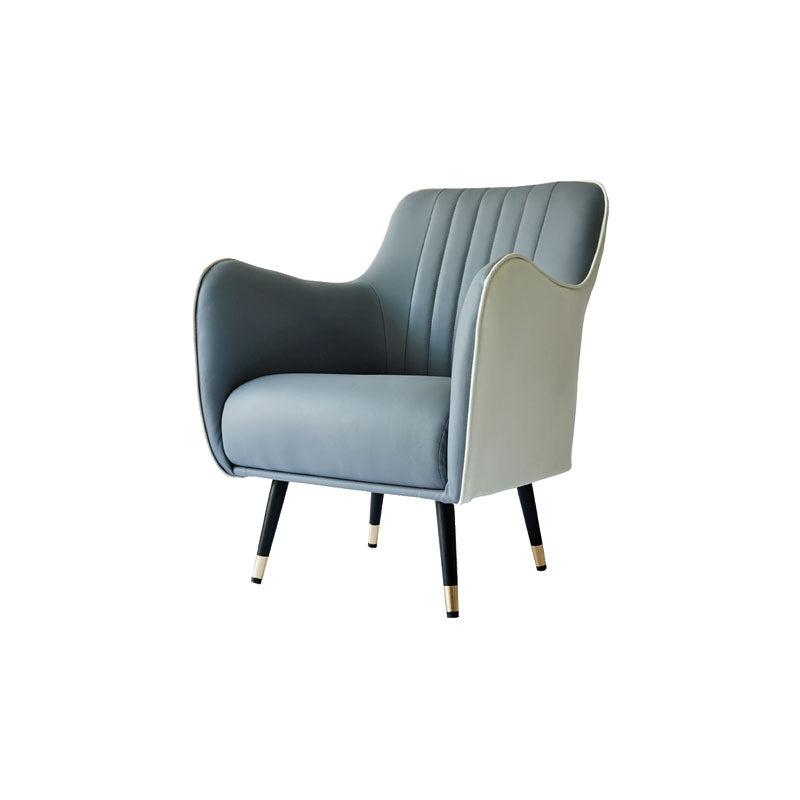 Indoor Faux Leather Dining Arm Chair Upholstered Parsons Chair with 4 Legs