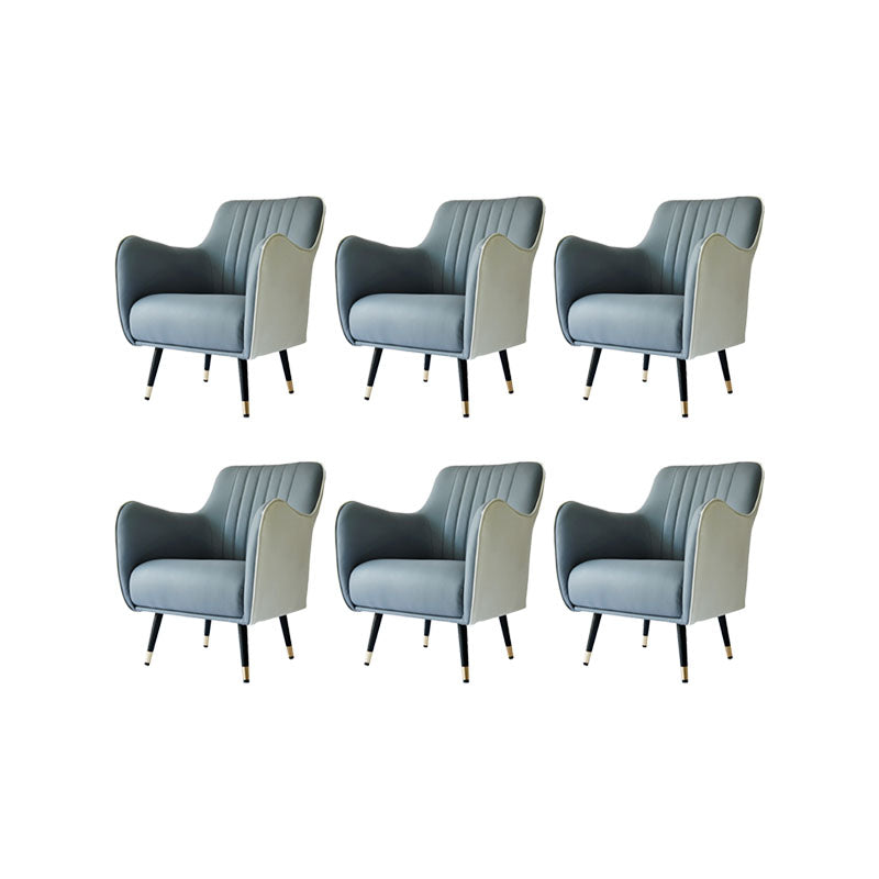 Indoor Faux Leather Dining Arm Chair Upholstered Parsons Chair with 4 Legs