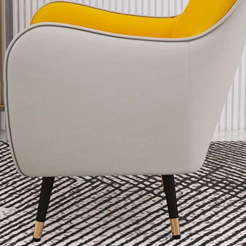 Indoor Faux Leather Dining Arm Chair Upholstered Parsons Chair with 4 Legs