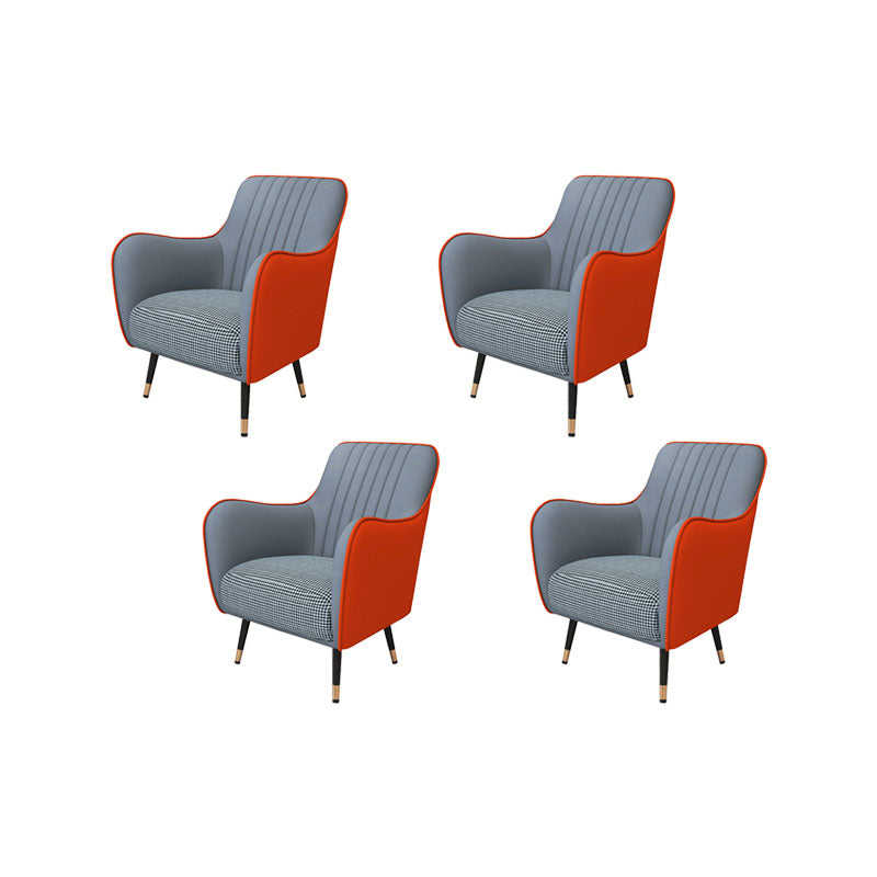 Indoor Faux Leather Dining Arm Chair Upholstered Parsons Chair with 4 Legs