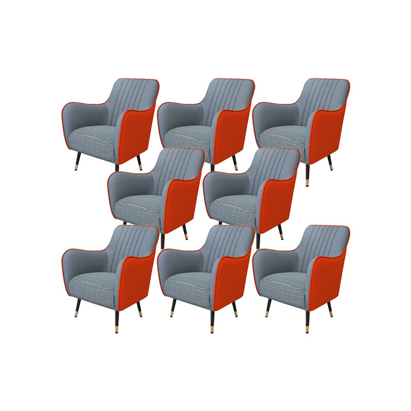 Indoor Faux Leather Dining Arm Chair Upholstered Parsons Chair with 4 Legs