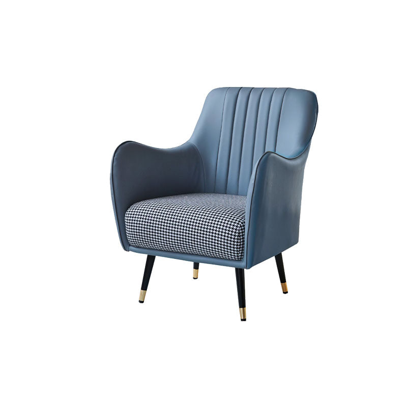 Indoor Faux Leather Dining Arm Chair Upholstered Parsons Chair with 4 Legs