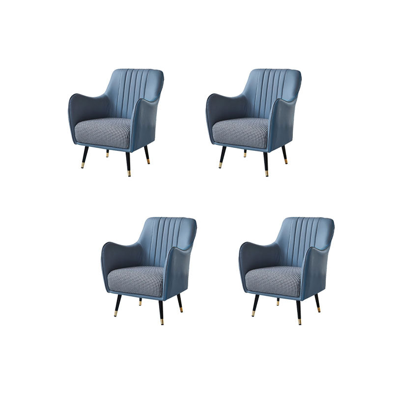 Indoor Faux Leather Dining Arm Chair Upholstered Parsons Chair with 4 Legs