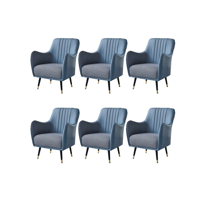 Indoor Faux Leather Dining Arm Chair Upholstered Parsons Chair with 4 Legs
