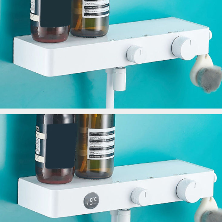 Modern Shower Faucet Stainless Steel Slide Bar Included Shower Trim