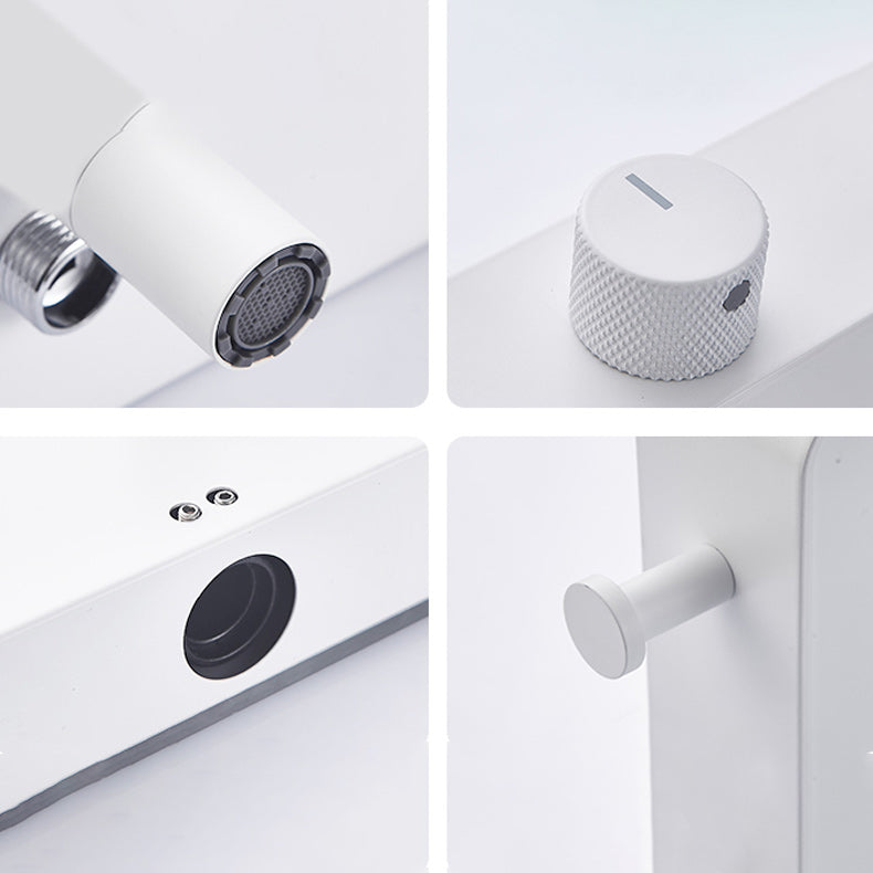 Modern Shower Faucet Stainless Steel Slide Bar Included Shower Trim