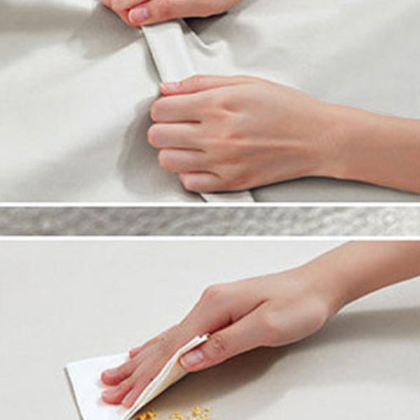 White Wooden Sectional Stain-Resistant Sectional Sofa for Living Room