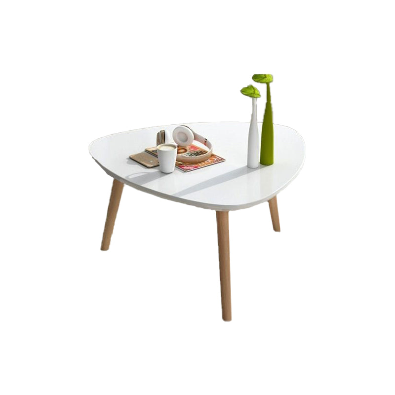 Contemporary Coffee Table Wooden 4 Legs Coffee Cocktail Table
