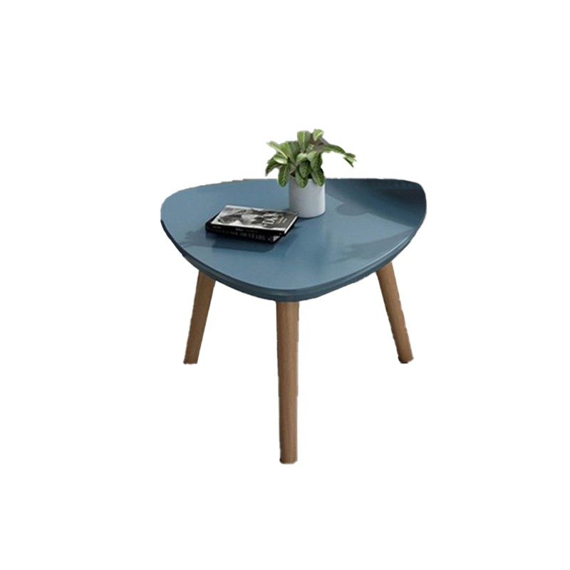 Contemporary Coffee Table Wooden 4 Legs Coffee Cocktail Table