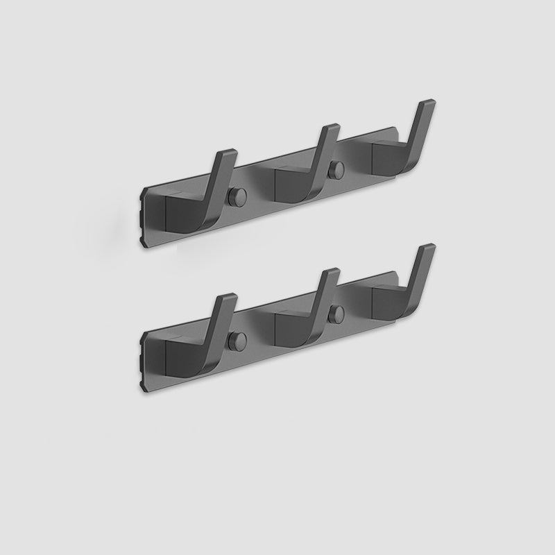 Matte Finish Modern Bathroom Hardware 2 - Piece Bath Hardware Set, Robe Hooks