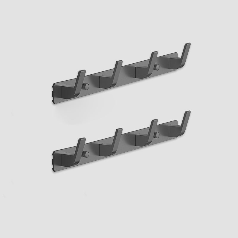 Matte Finish Modern Bathroom Hardware 2 - Piece Bath Hardware Set, Robe Hooks