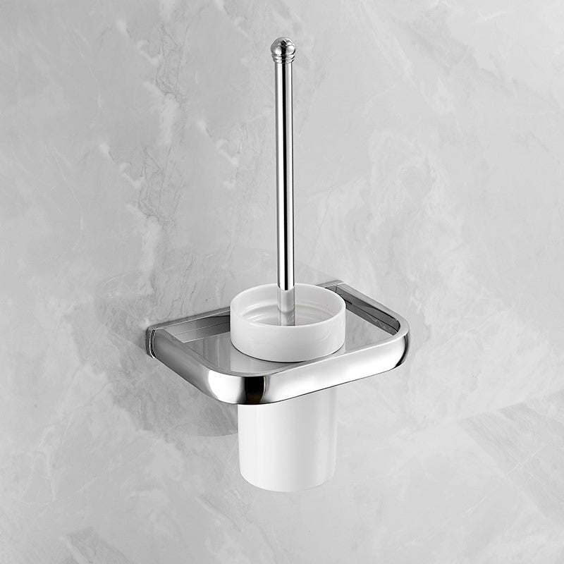 Modern Stainless Steel Bath Hardware Set Towel Bar Bath Shelf Bathroom Accessory Kit