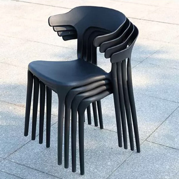 Modern Patio Dining Side Chair Stacking Outdoors Dining Chairs