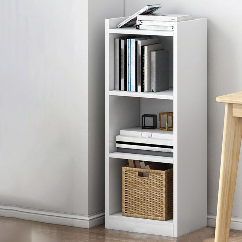 Contemporary Closed Back Bookcase Engineered Wood Bookshelf for Home Office