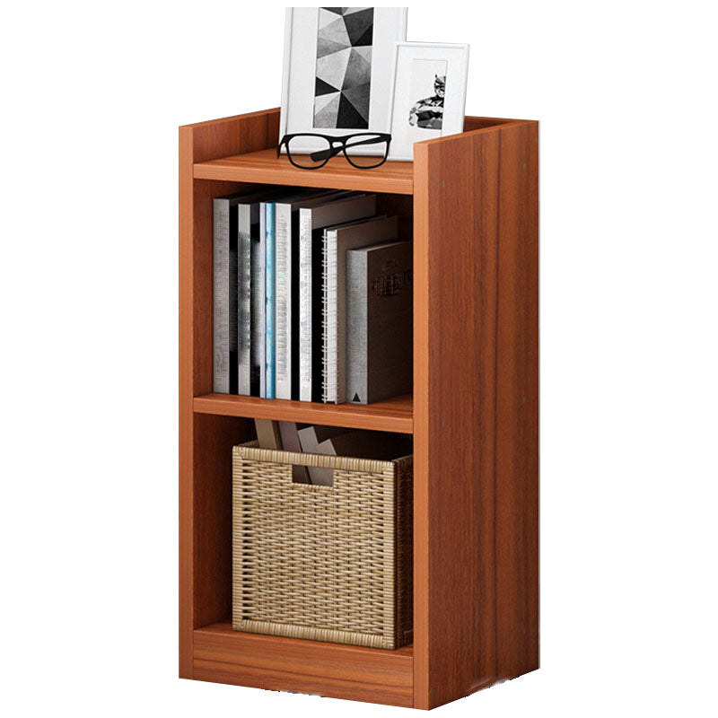 Contemporary Closed Back Bookcase Engineered Wood Bookshelf for Home Office