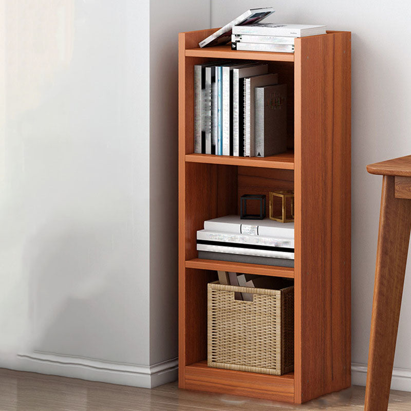 Contemporary Closed Back Bookcase Engineered Wood Bookshelf for Home Office