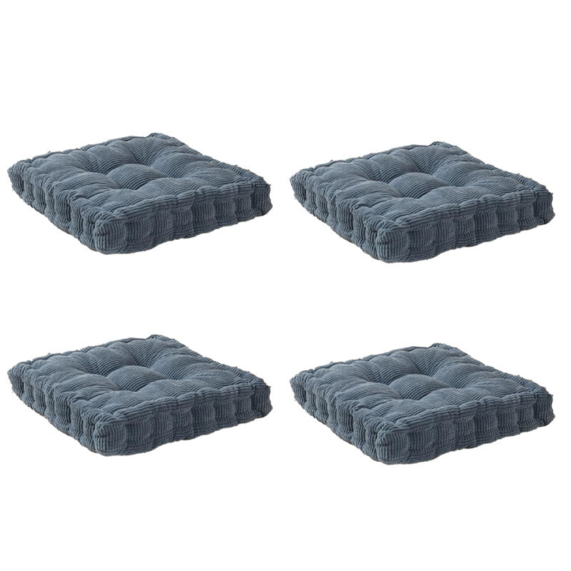 Modern Pouf Ottoman Velvet Tear Resistant Upholstered Tufted Solid Color Square Ottoman