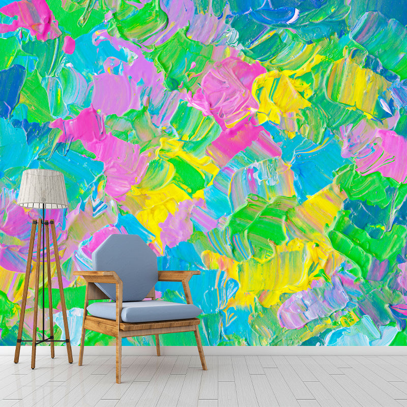 Abstract Mildew Resistant Wallpaper Illustration Sleeping Room Wall Mural