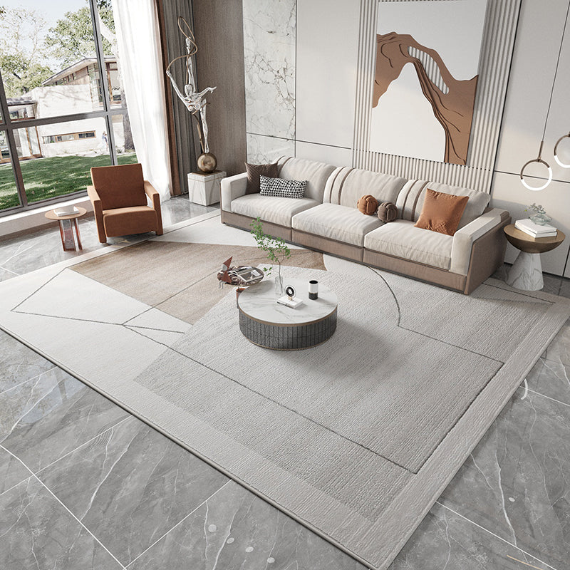 Carpet Jute Polyster Rectangle Geometric Pattern Area Rug Stain Resistant Adult Indoor Rug