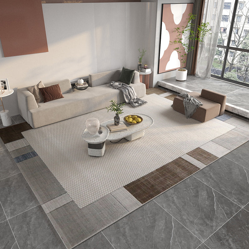 Carpet Jute Polyster Rectangle Geometric Pattern Area Rug Stain Resistant Adult Indoor Rug