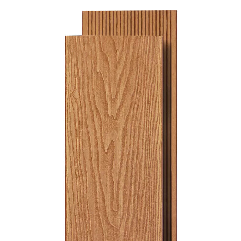 WPC Outdoor Flooring Modern Style Waterproof Rectangle Texture Effect Nail Flooring