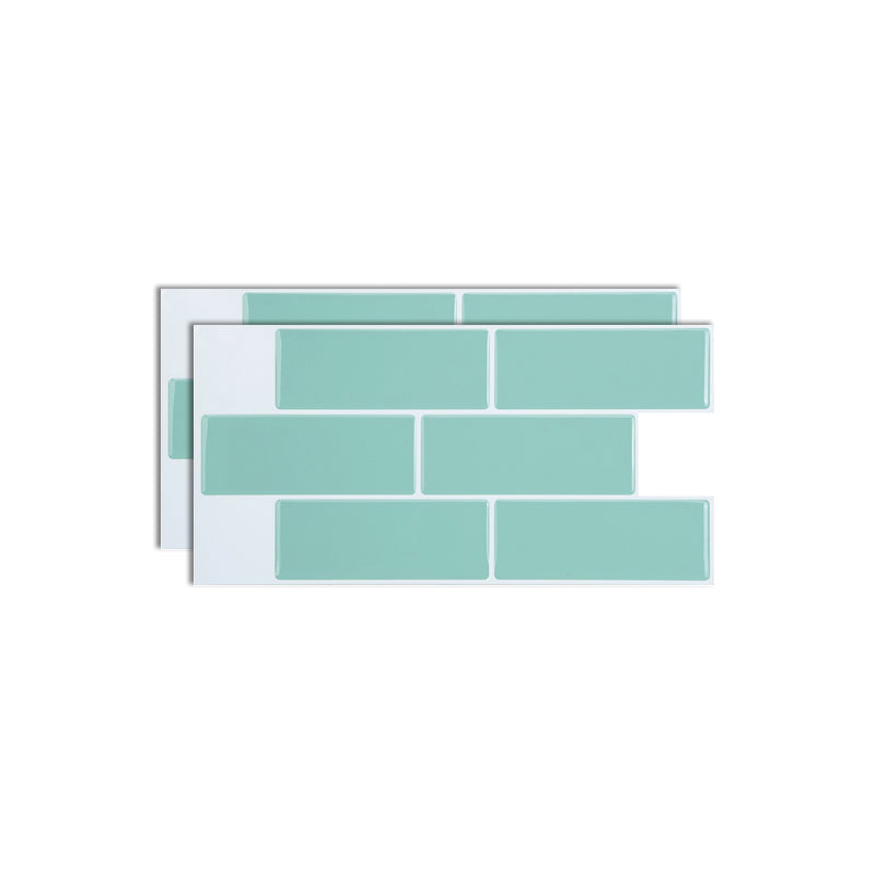 Plastic Peel & Stick Subway Tile Modern Simple Subway Tile Wallpaper