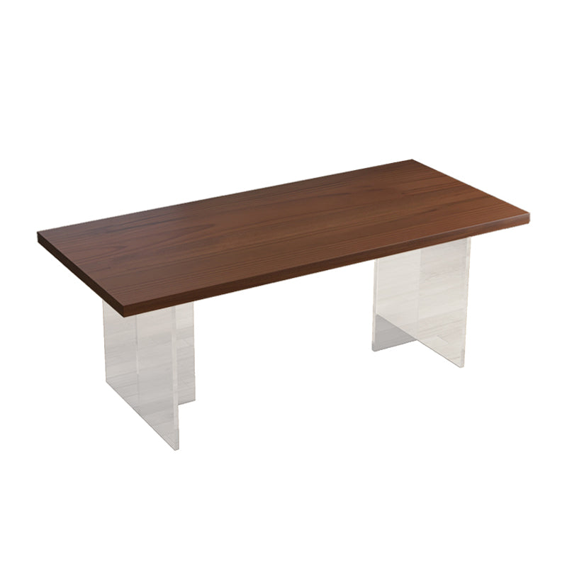 Modern Rectangle Wood Dining Table 1/2/6/7 Pieces Dining Set for Kitchen