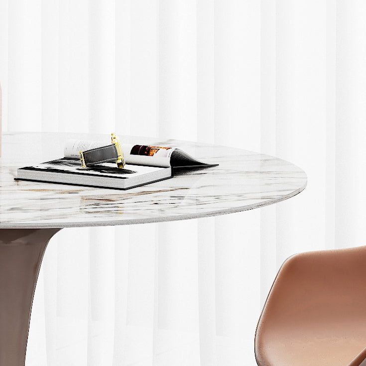 Modern Round Stone Dining Table 1/3 Pieces Dining Set for Kitchen