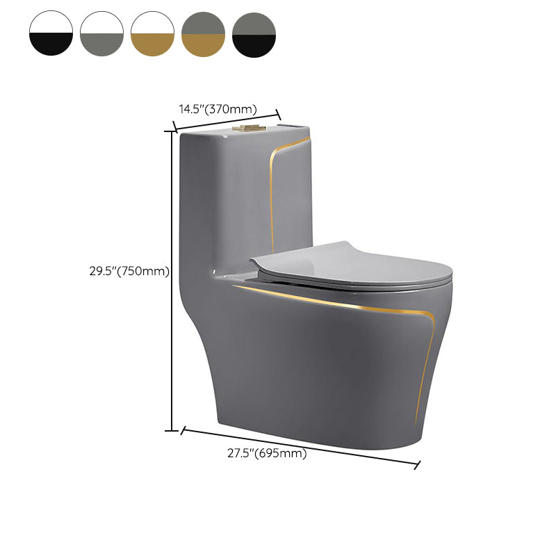 Traditional Ceramic Flush Toilet Siphon Jet Urine Toilet for Bathroom
