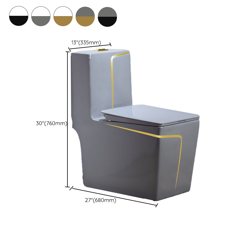 Traditional Ceramic Flush Toilet Siphon Jet Urine Toilet for Bathroom